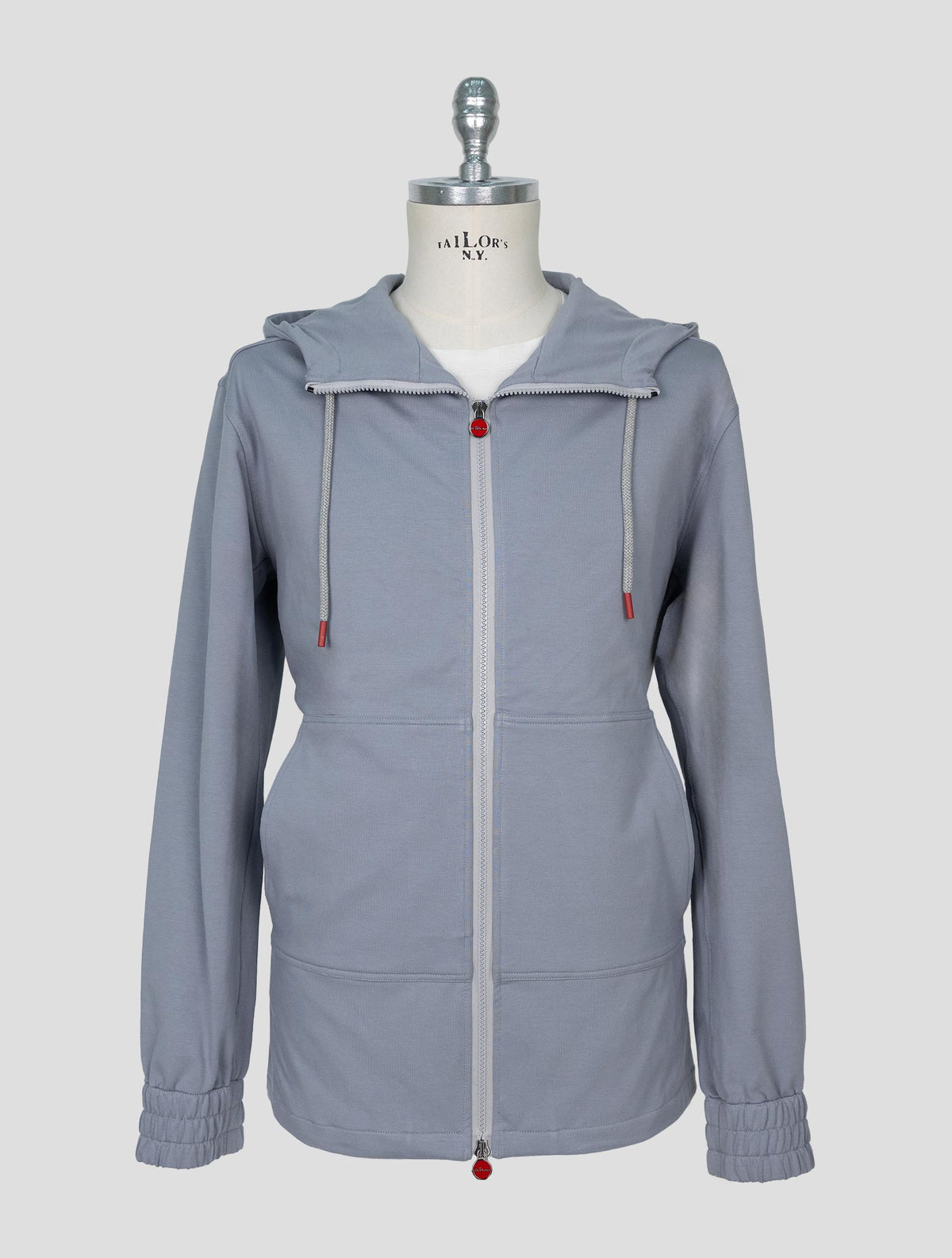 Kiton Light Blue Cotton Ea Shirt Umbi 1