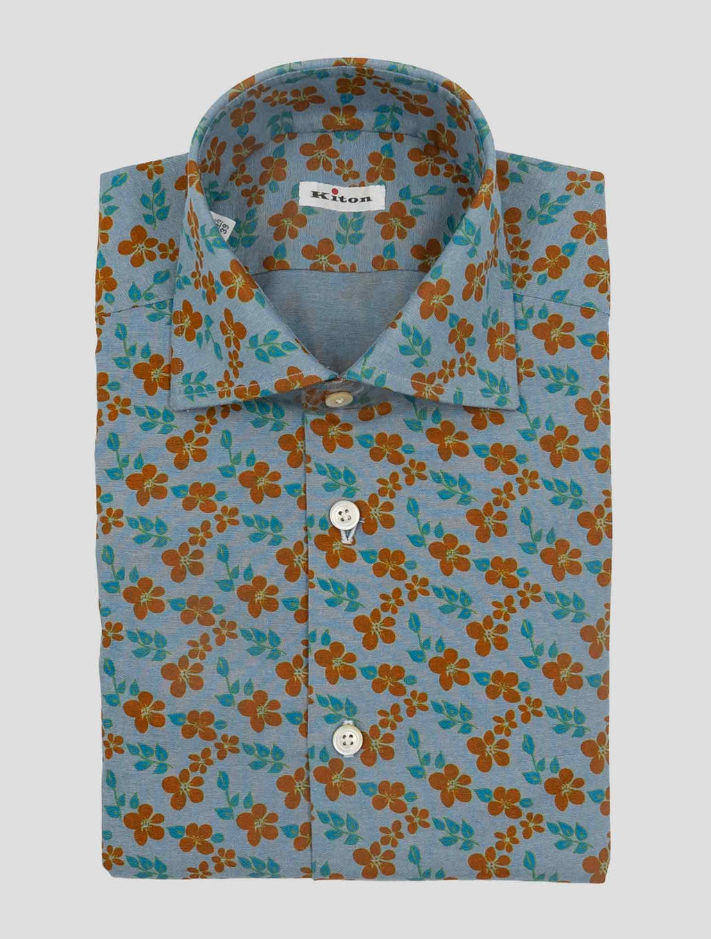 Kiton Multicolor Cotton Shirt 1