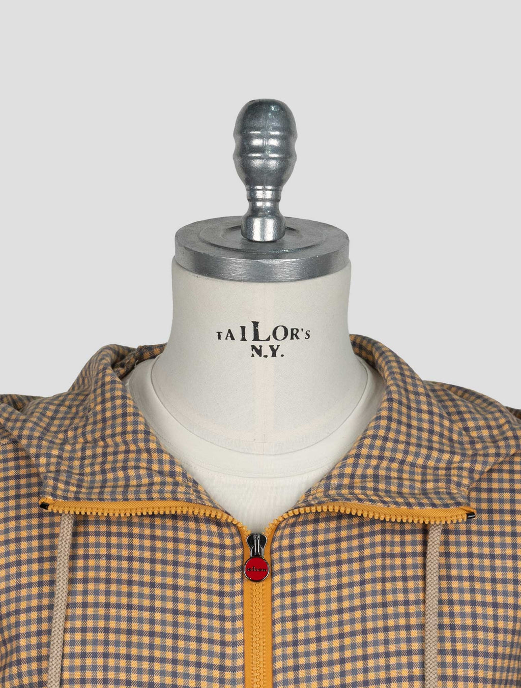 Kiton Blue Orange Cotton Shirt Umbi 4