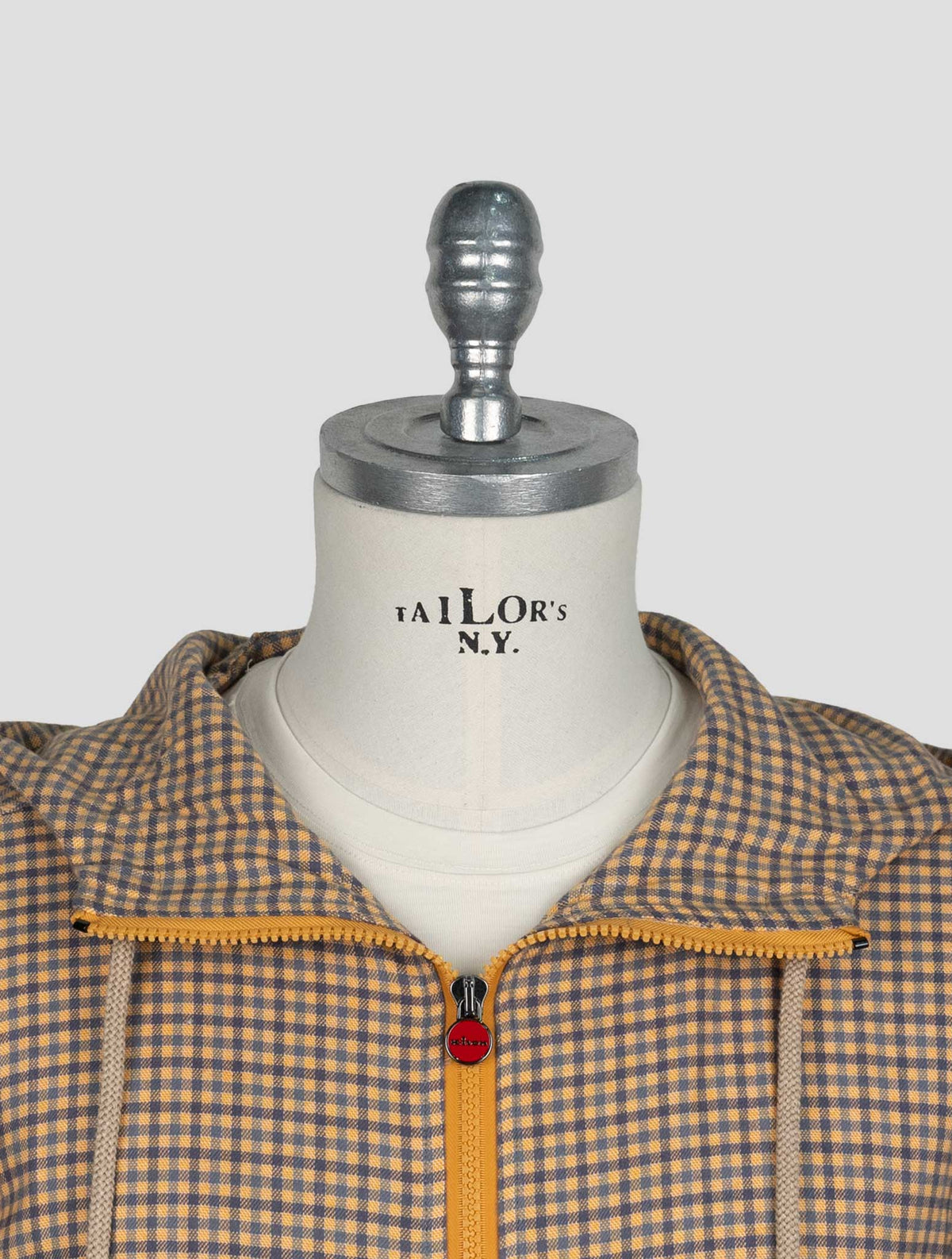 Kiton Blue Orange Cotton Shirt Umbi 4