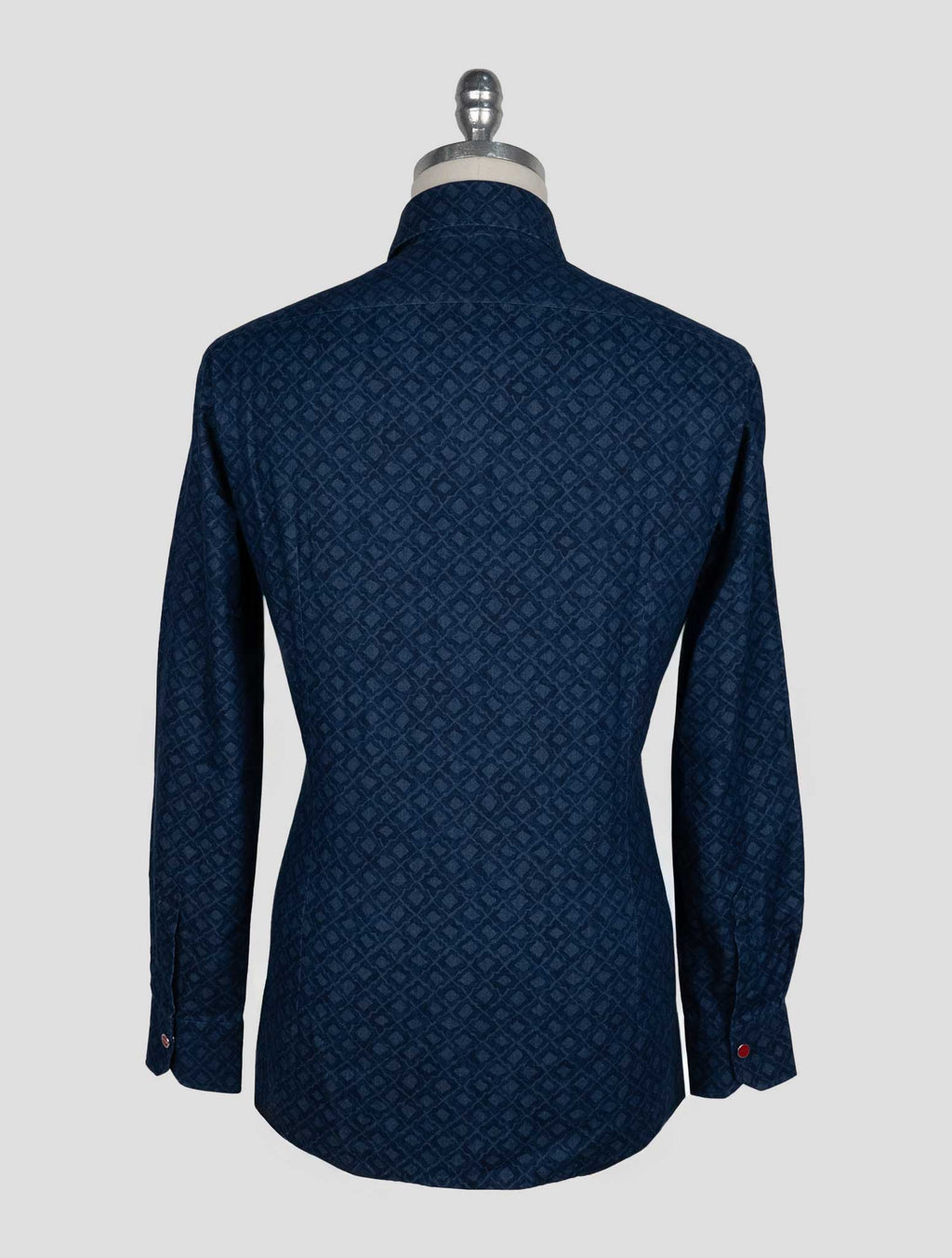 Kiton Blue Cotton Shirt 3