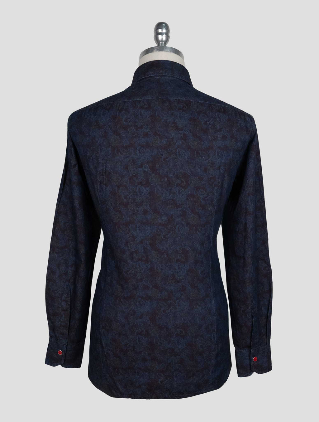 Kiton Blue Burgundy Cotton Shirt 3