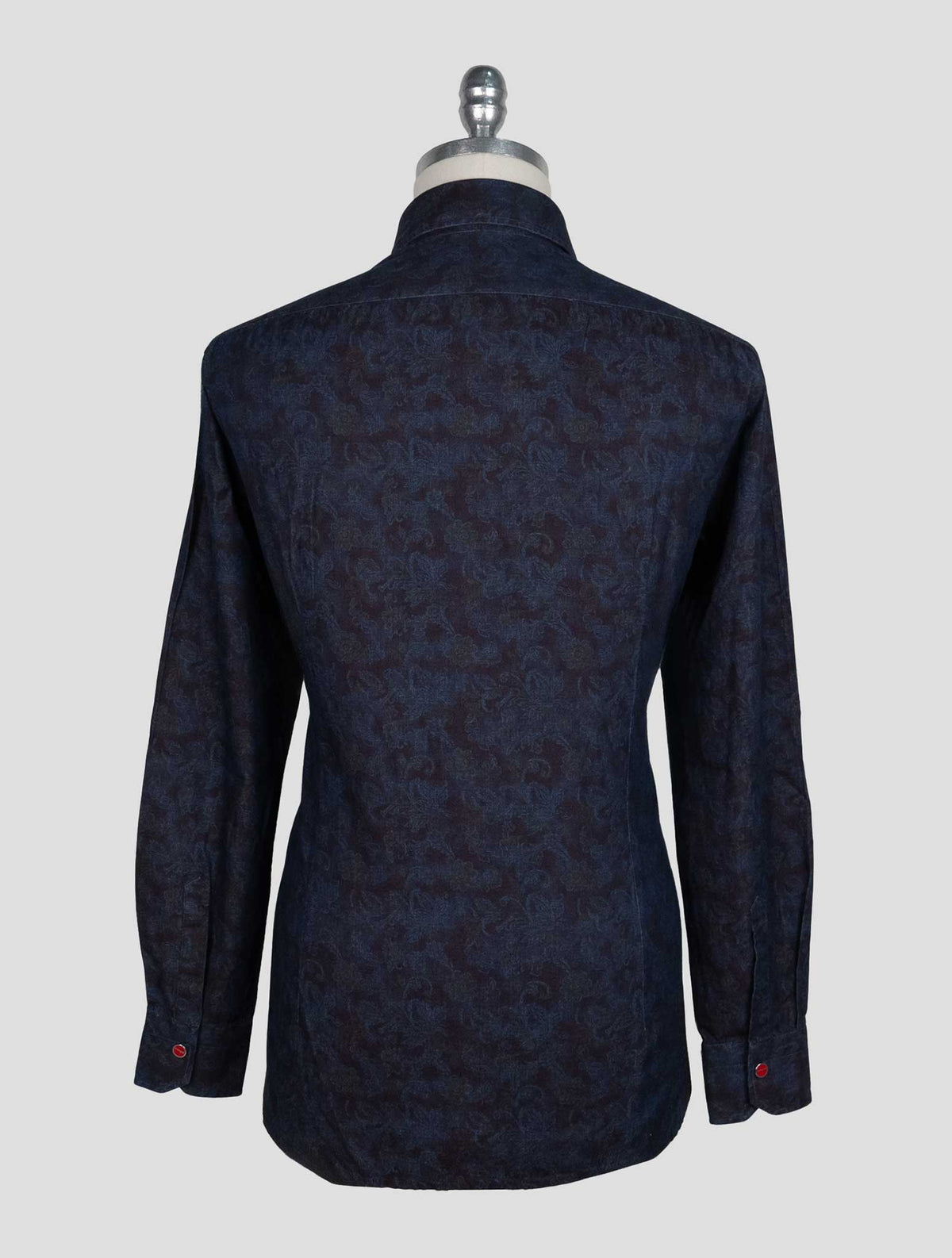 Kiton Blue Burgundy Cotton Shirt 3