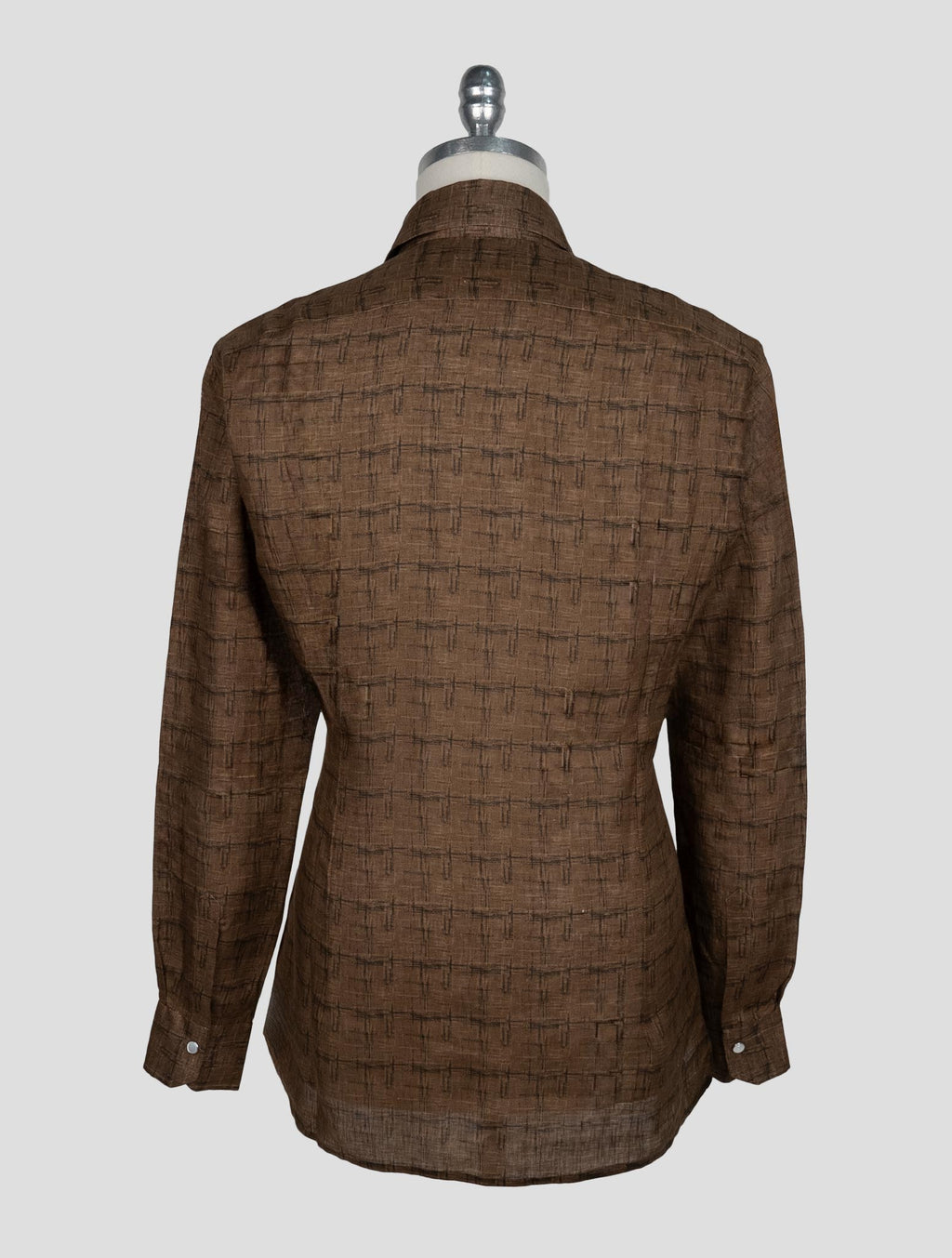 Kiton Brown Linen Shirt 3