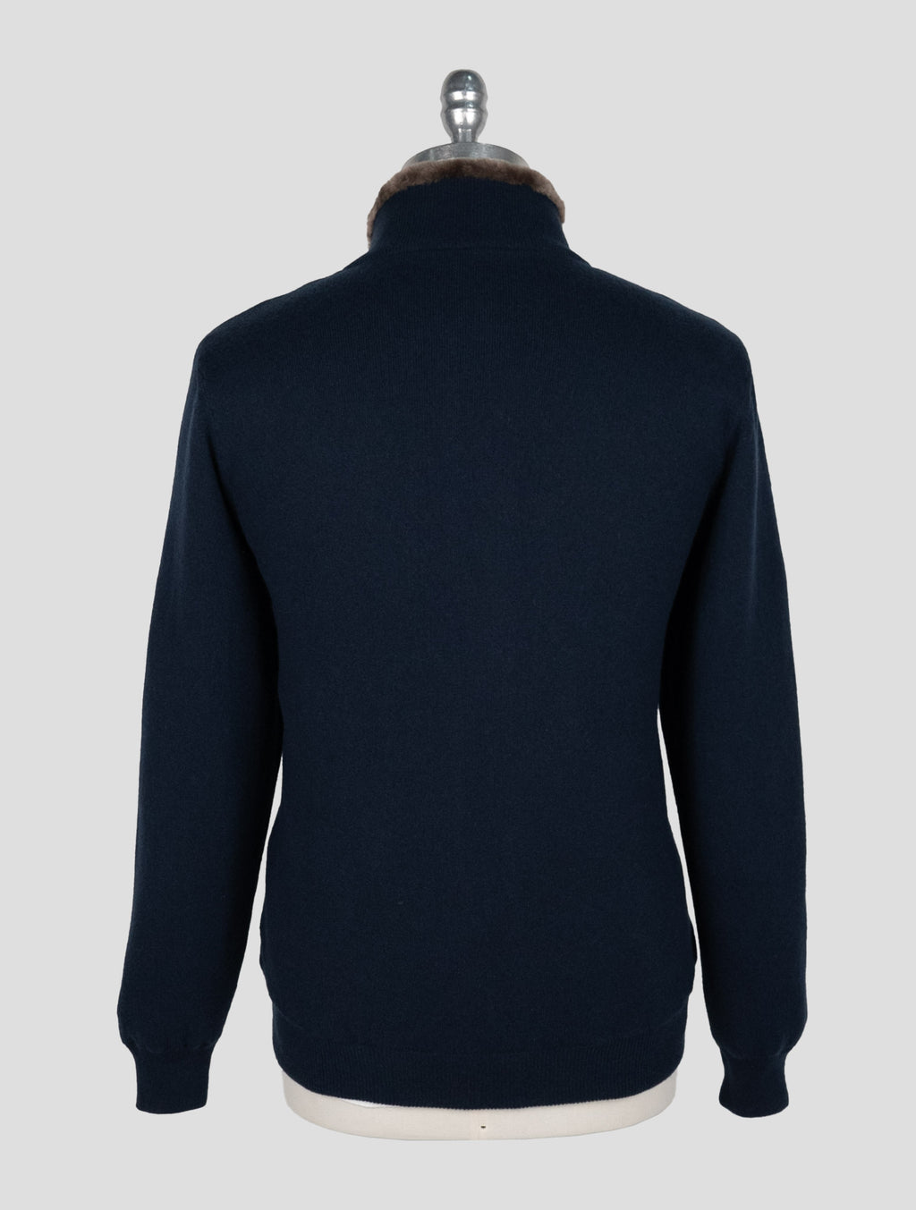 Kiton Blue Cashmere Sheepskin fur Coat 3