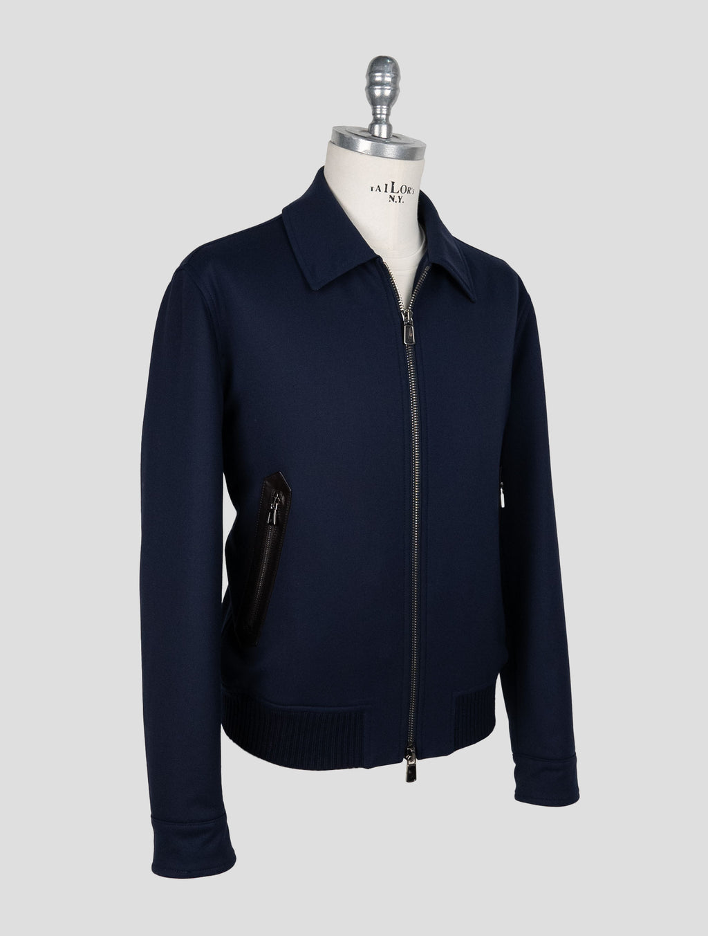 Kiton Blue Wool Ea Pa Coat 2