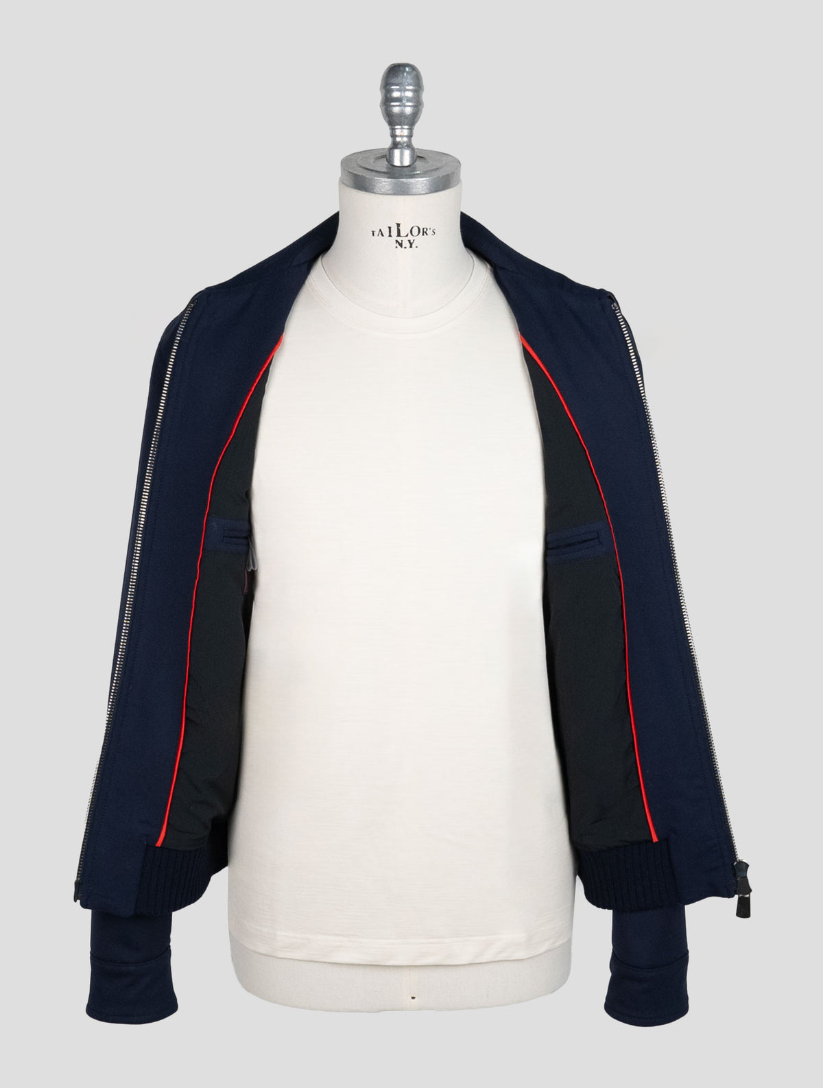 Kiton Blue Wool Ea Pa Coat 4