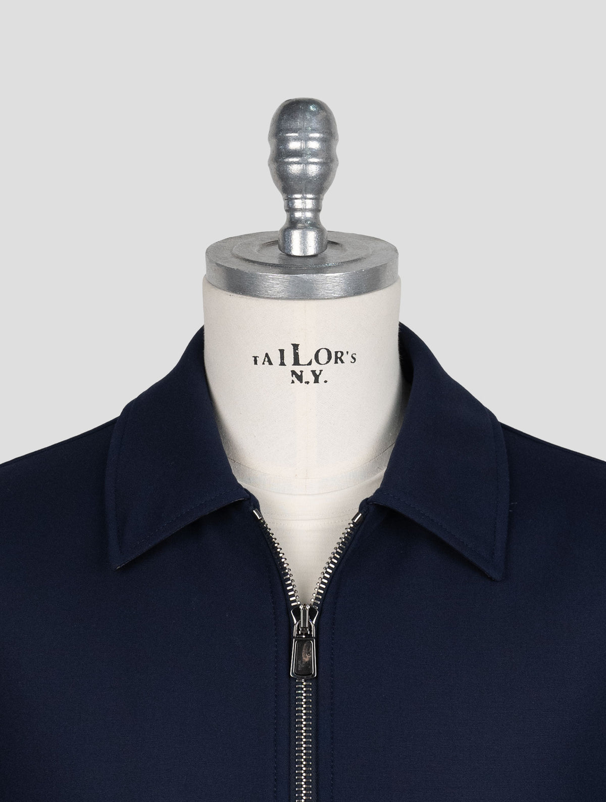 Kiton Blue Wool Ea Pa Coat 5