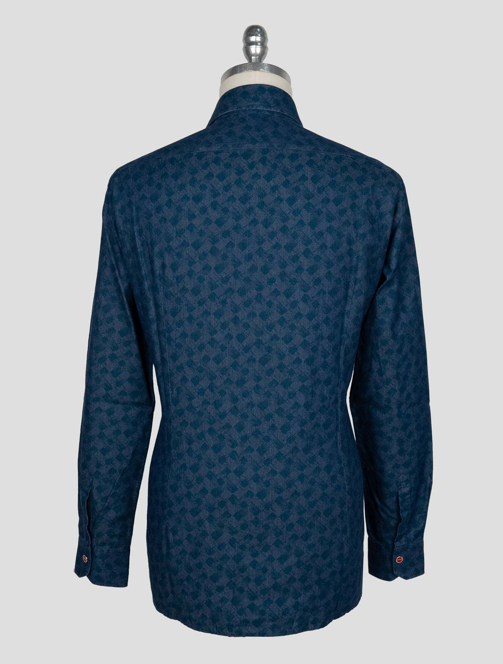 Kiton Blue Green Cotton Shirt 3