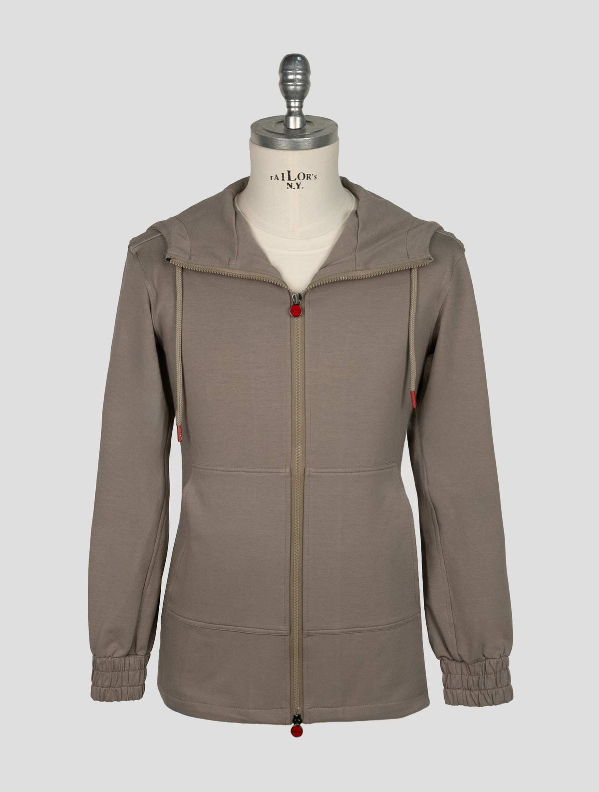 Kiton Taupe Cotton Ea Umbi Shirt 1