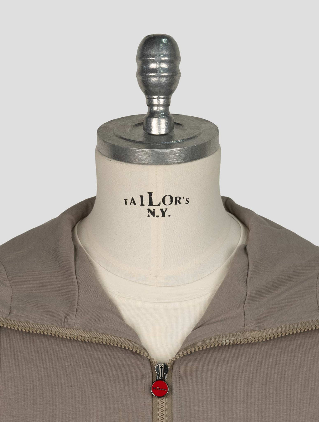 Kiton Taupe Cotton Ea Umbi Shirt 4