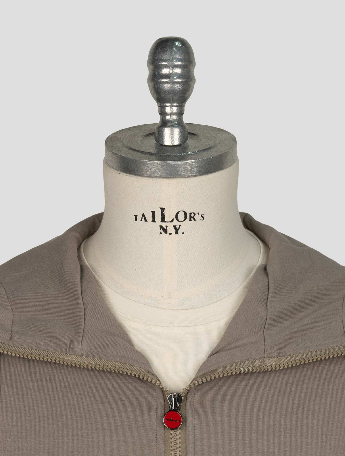 Kiton Taupe Cotton Ea Umbi Shirt 4