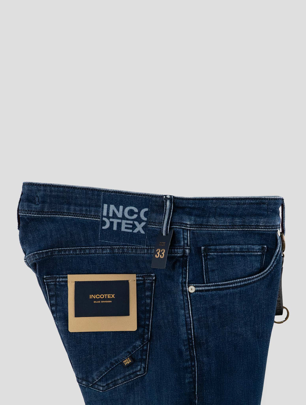 Incotex Blue Cotton Viscose Jeans 3