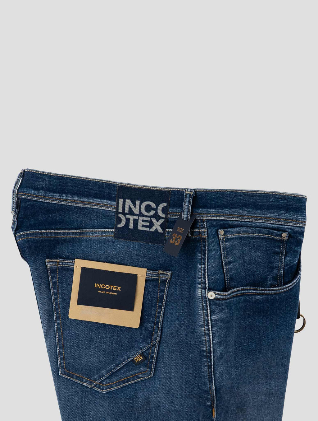 Incotex Blue Cotton Ea Jeans 3