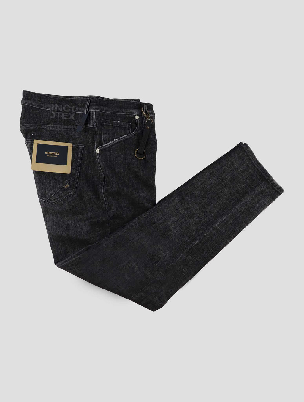 Incotex Dark Gray Cotton Ea Jeans 1