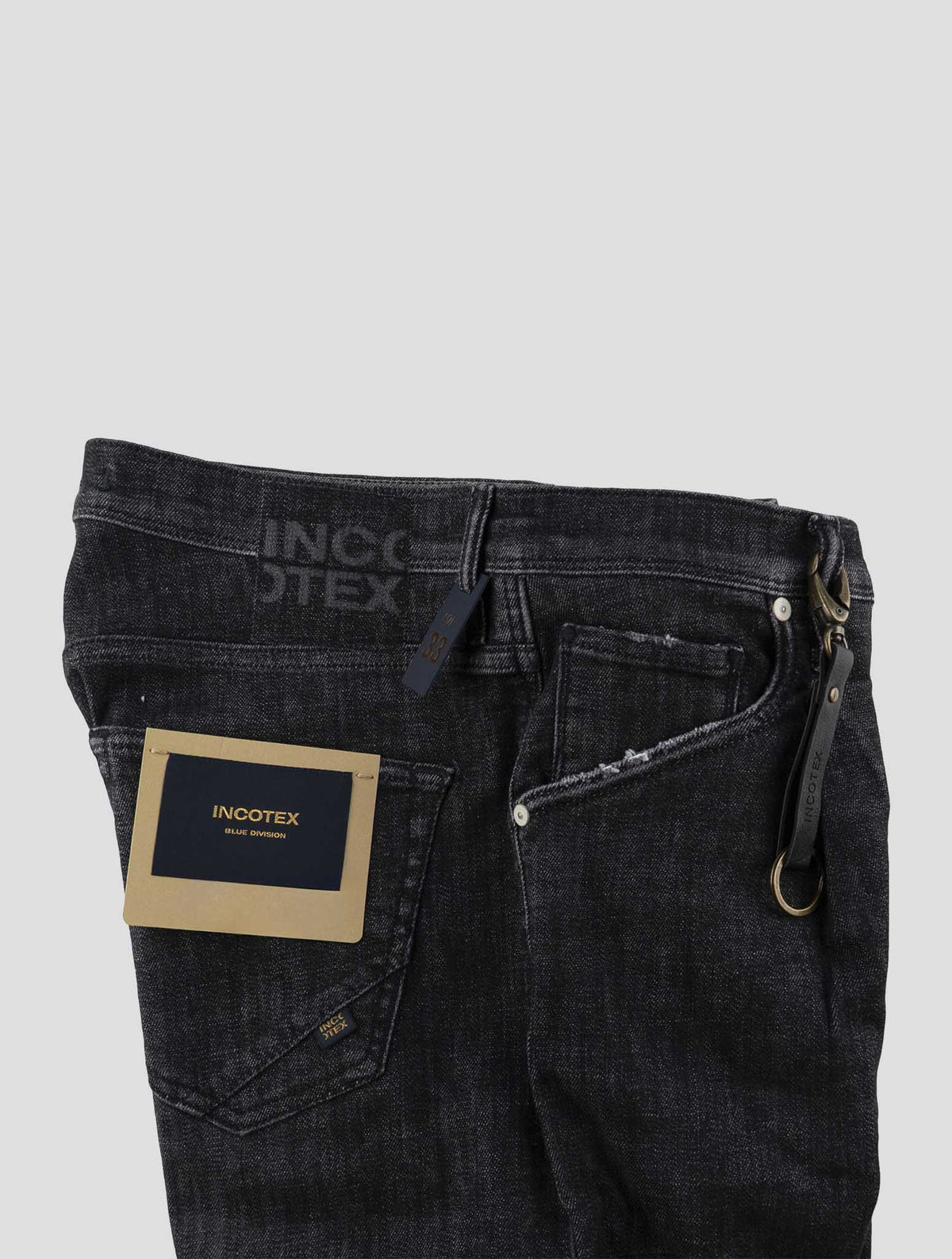 Incotex Dark Gray Cotton Ea Jeans 3