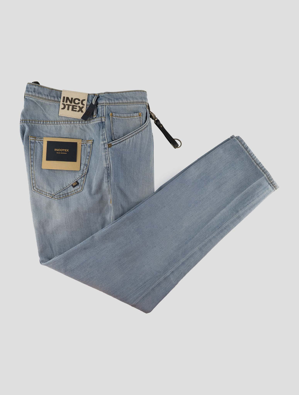 Incotex Blue Cotton Jeans 1