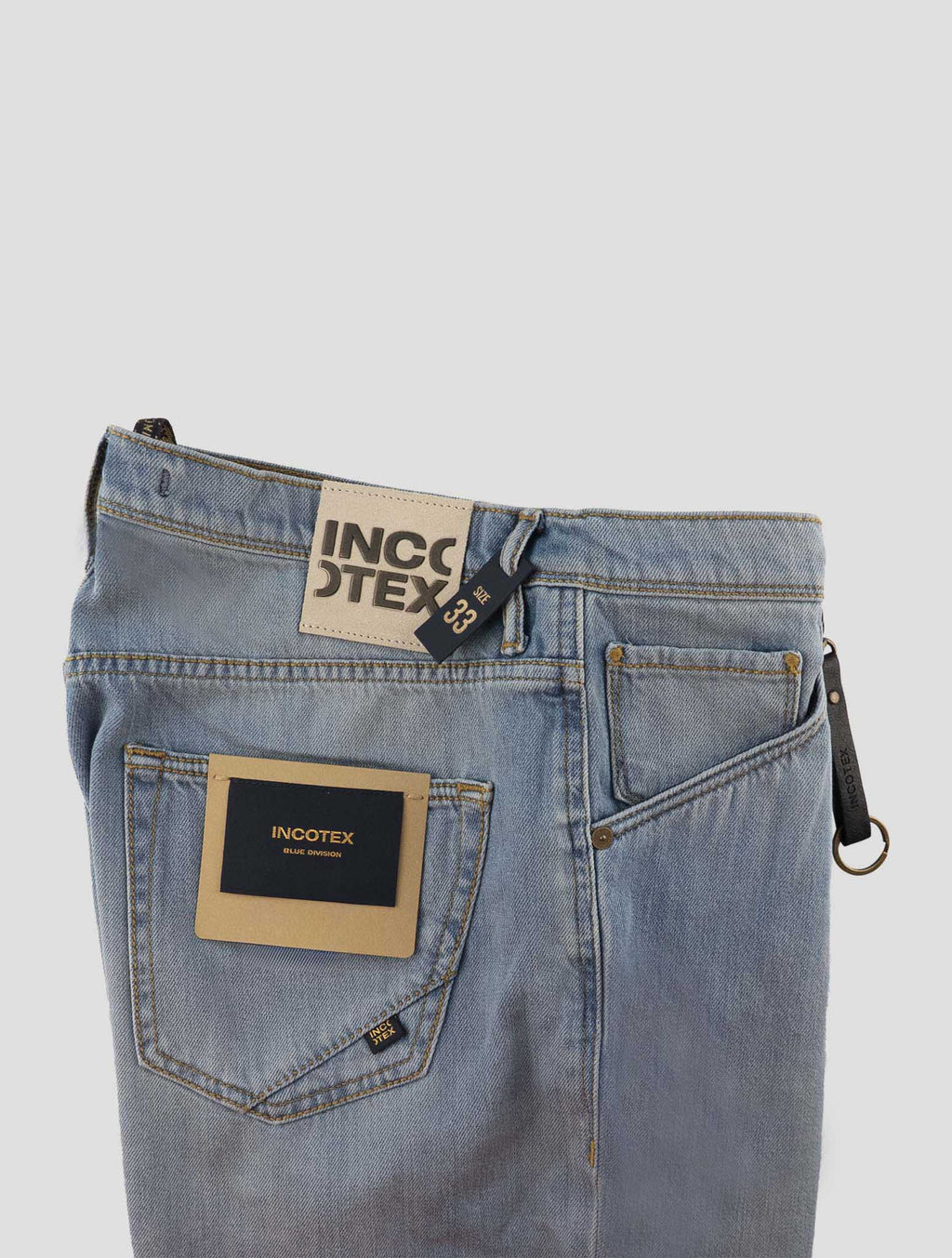 Incotex Blue Cotton Jeans 3