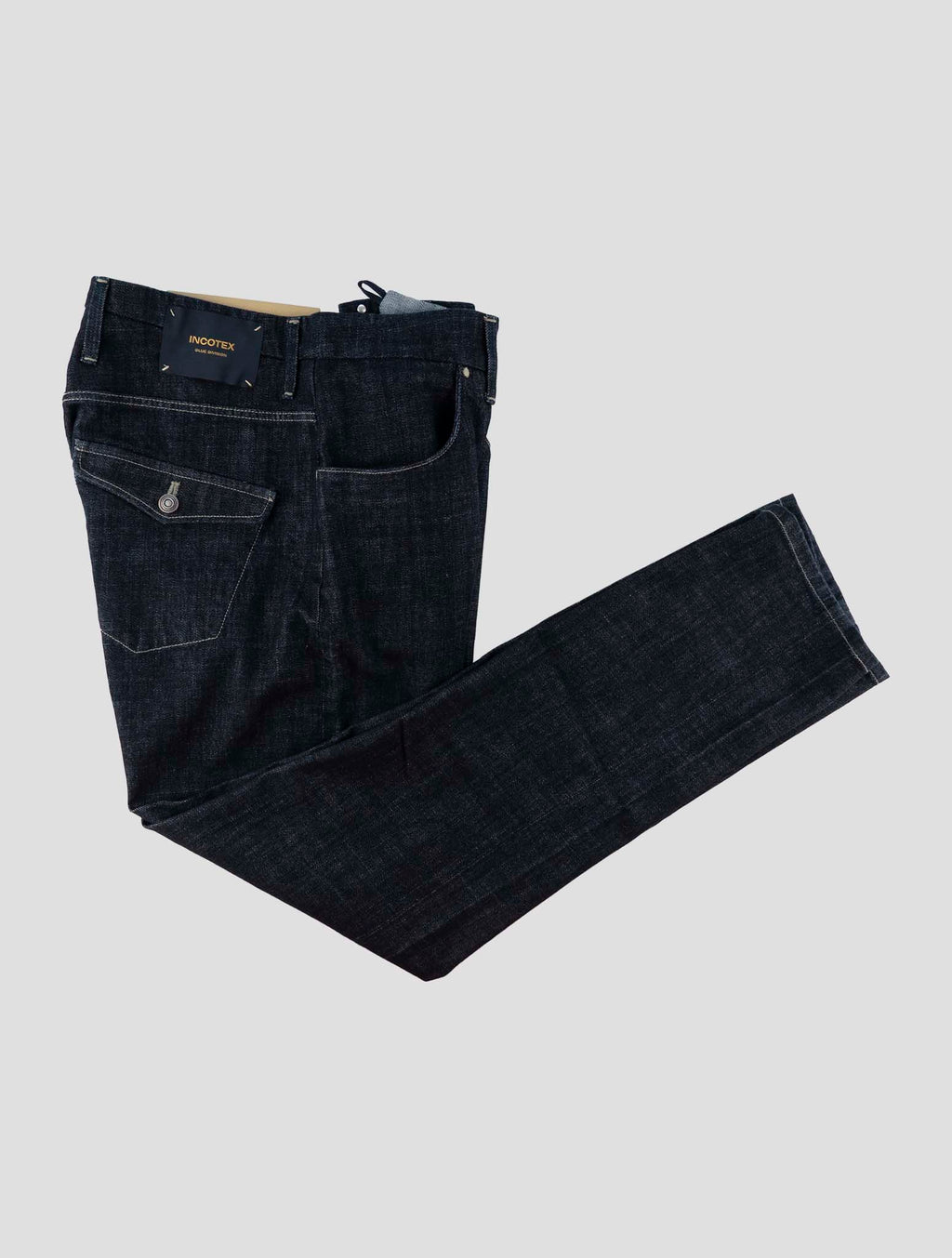 Incotex Dark Blue Cotton Ea Jeans 1