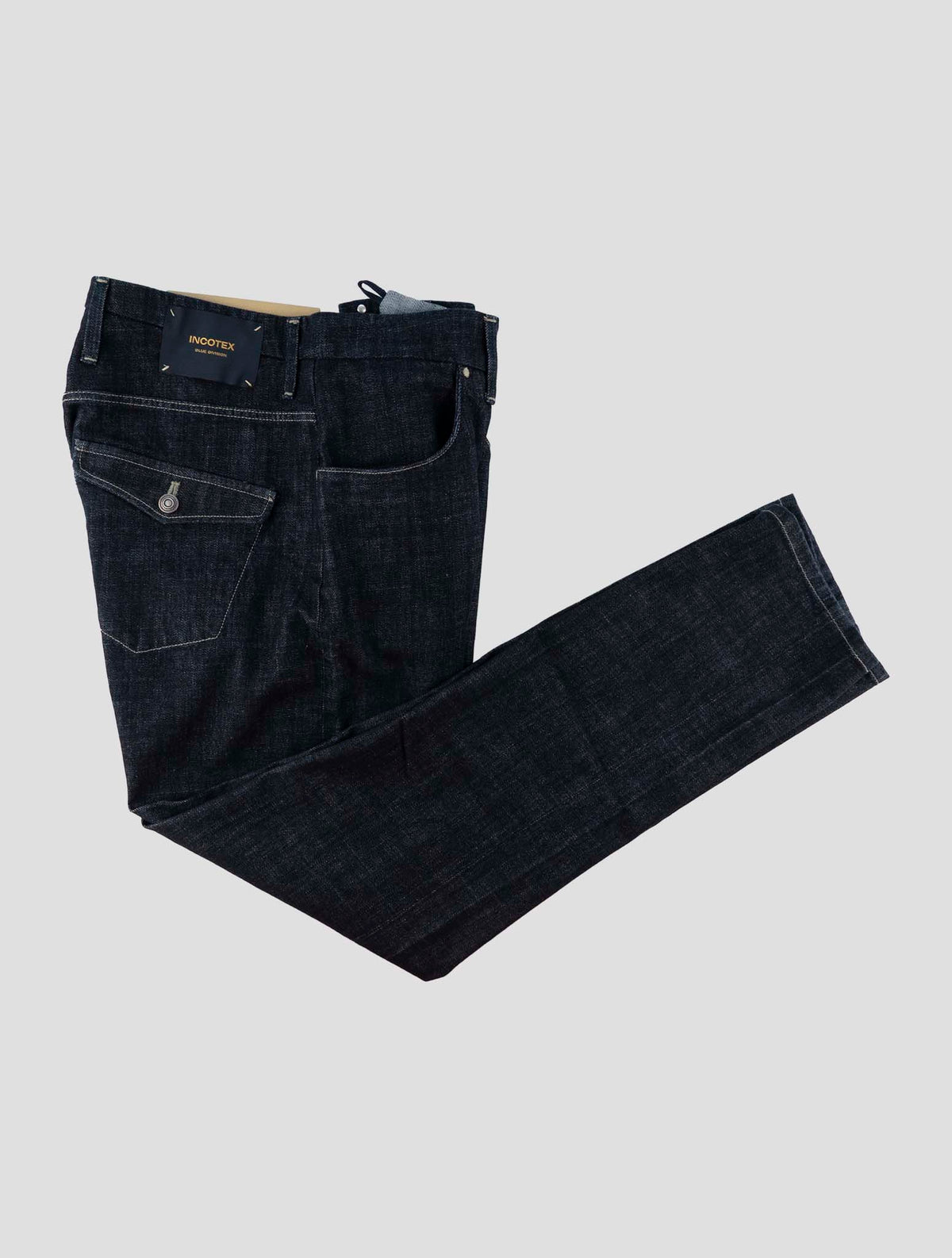 Incotex Dark Blue Cotton Ea Jeans 1