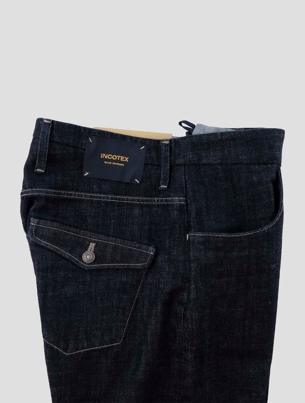 Incotex Dark Blue Cotton Ea Jeans 3