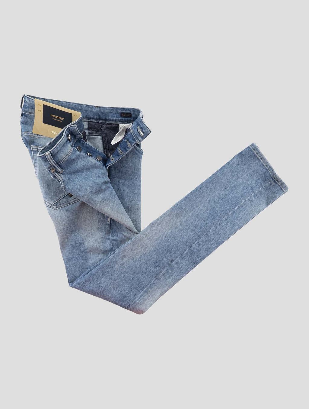 Incotex Light Blue Cotton Els Ea Jeans 2