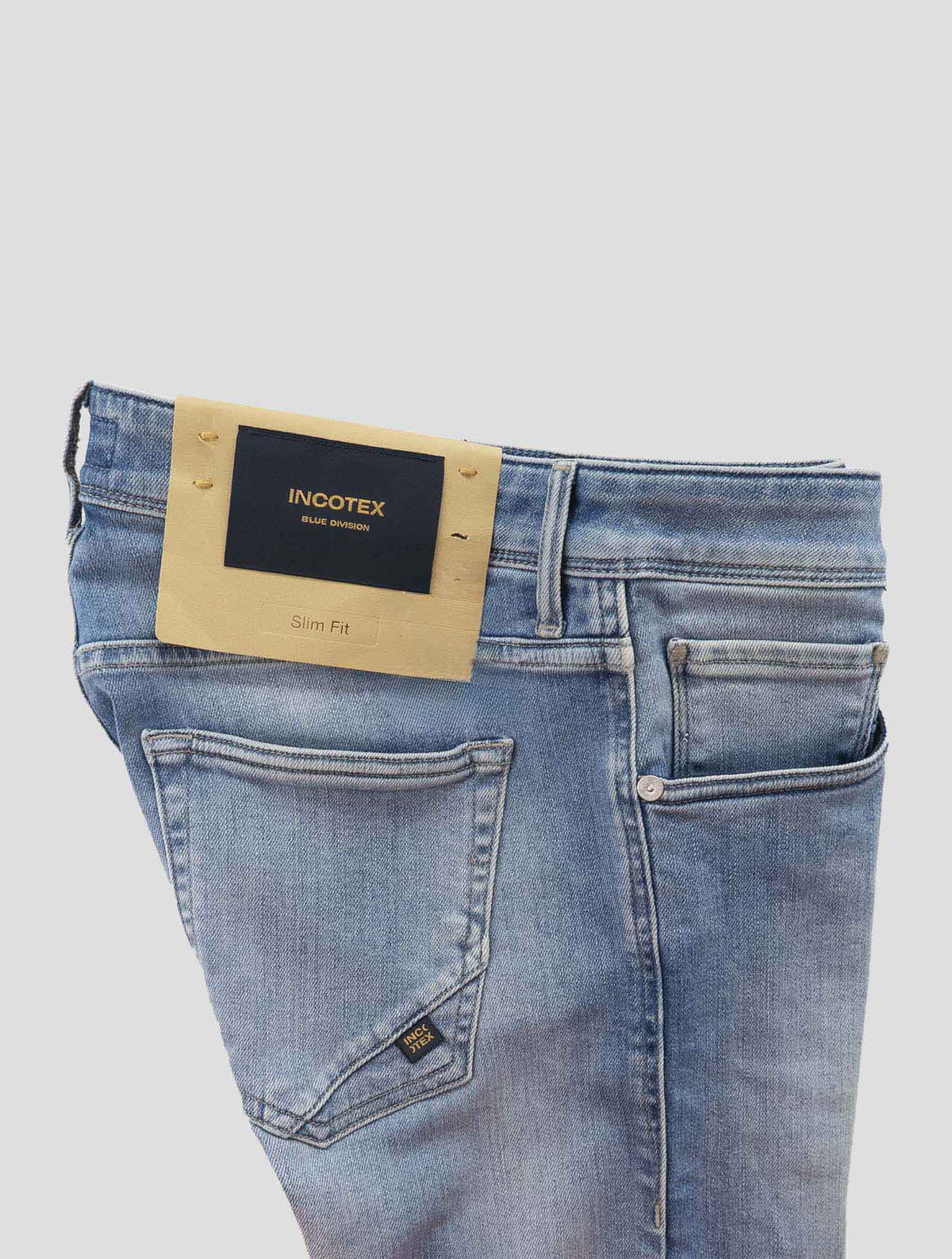 Incotex Light Blue Cotton Els Ea Jeans 3