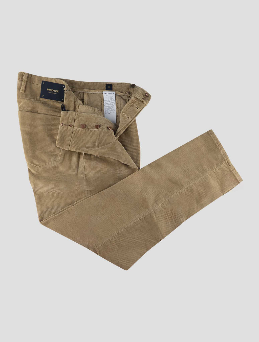 Incotex Beige Cotton Ea Pants 2