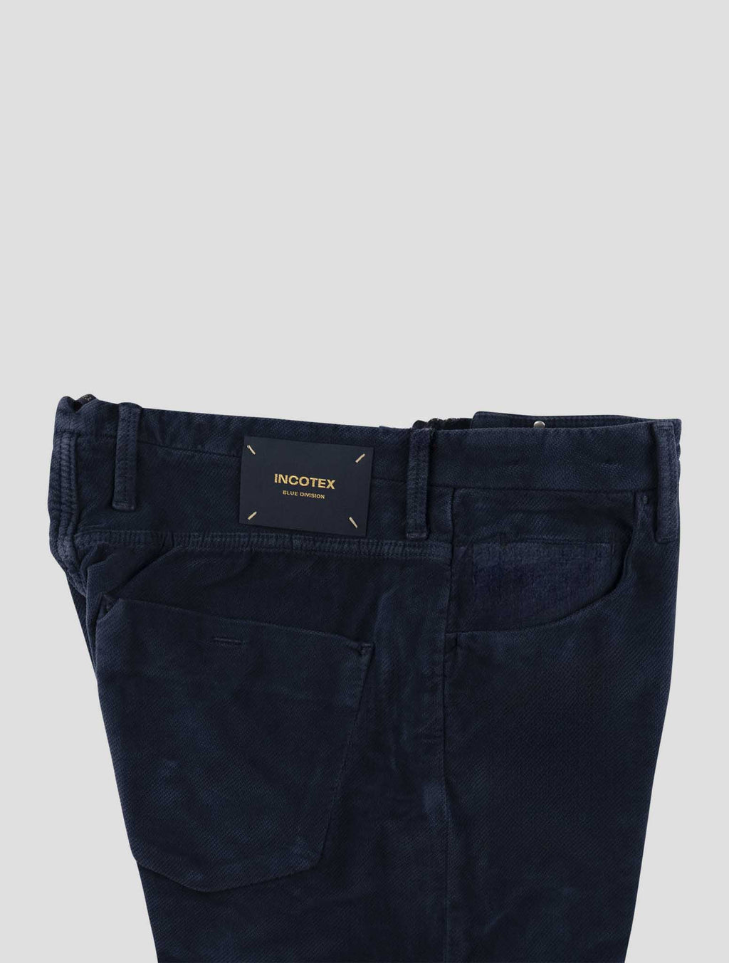 Incotex Blue Navy Cotton Ea Jeans 3