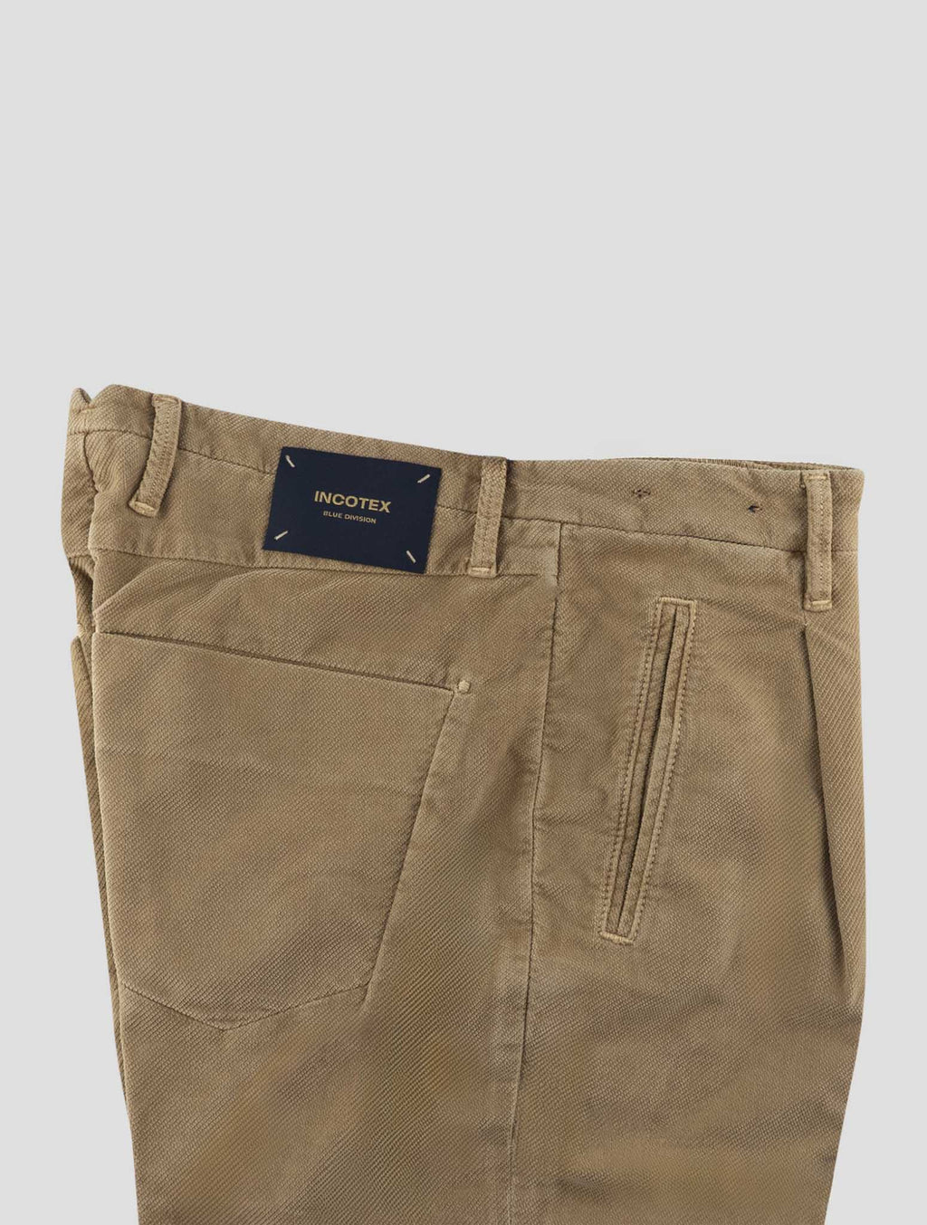 Incotex Beige Cotton Ea Pants 3