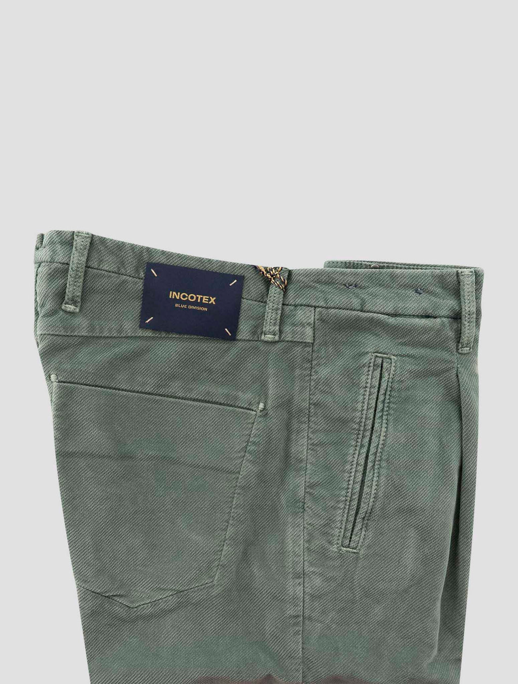 Incotex Green Cotton Ea Pants 3