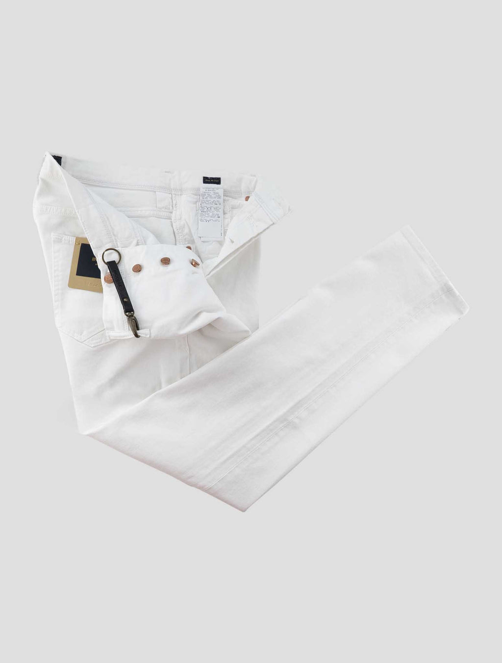 Incotex Whote Cotton Ea Jeans 2