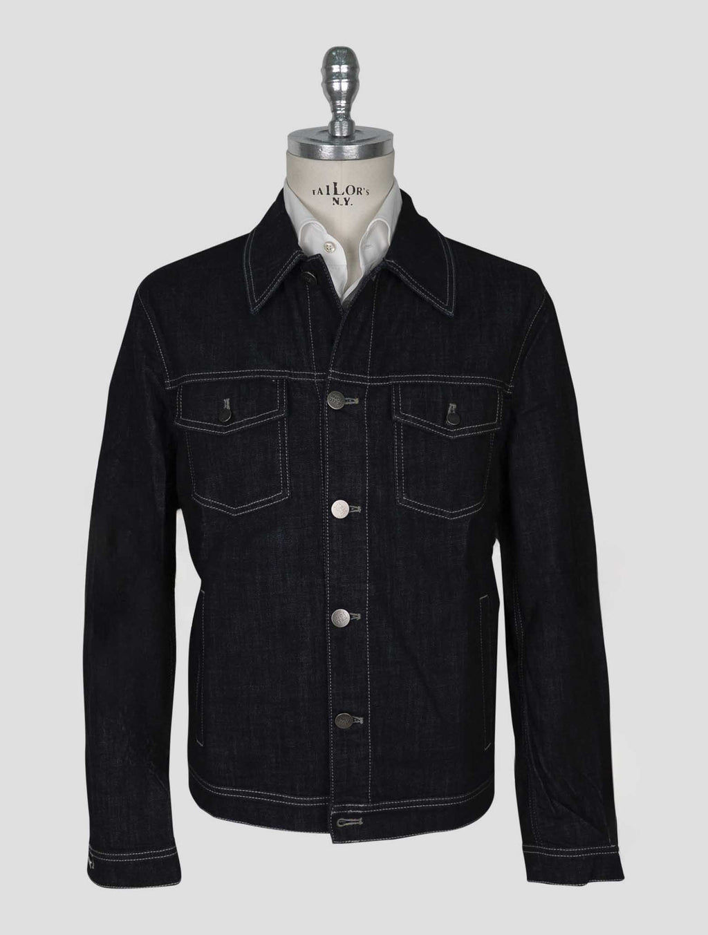 Incotex  Blue Cotton Ea Overshirt 1