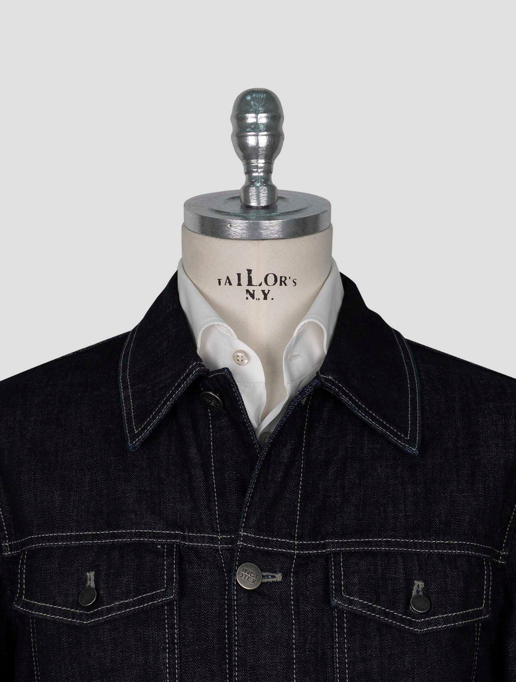 Incotex  Blue Cotton Ea Overshirt 4