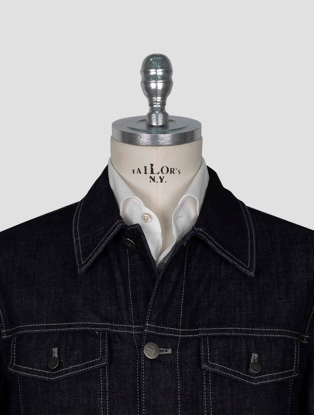Incotex  Blue Cotton Ea Overshirt 4