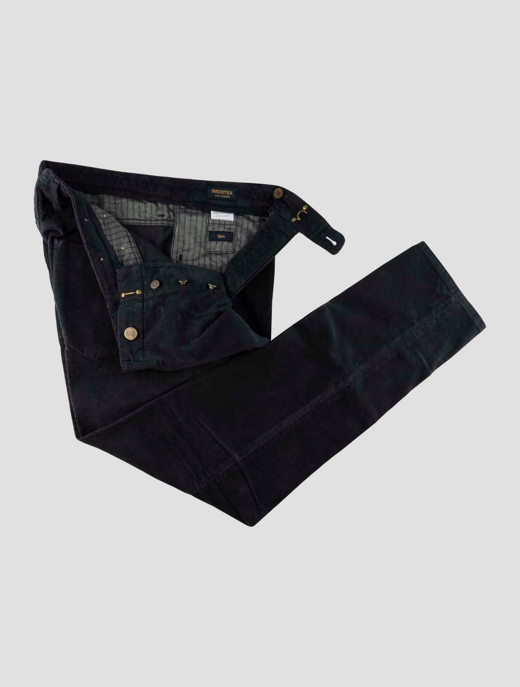 Incotex Blue Cotton Ea Velvet Jeans 2