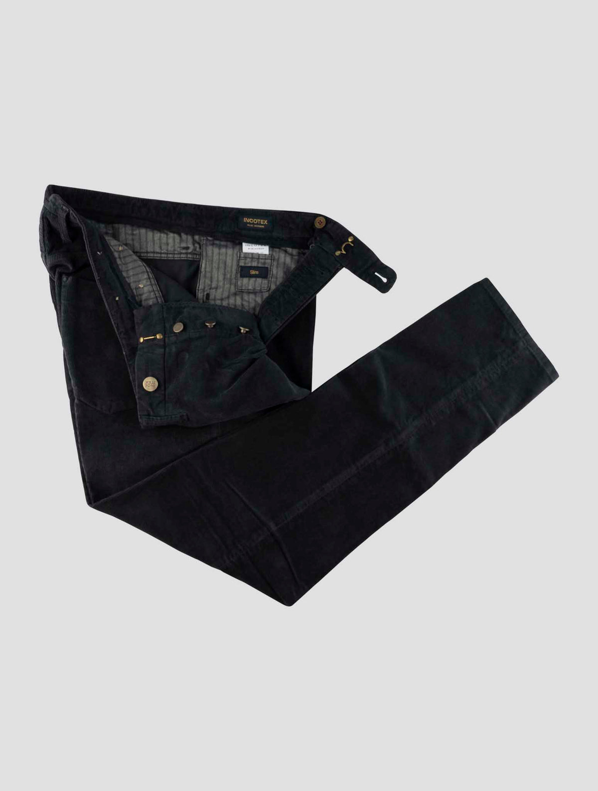 Incotex Blue Cotton Ea Velvet Jeans 2