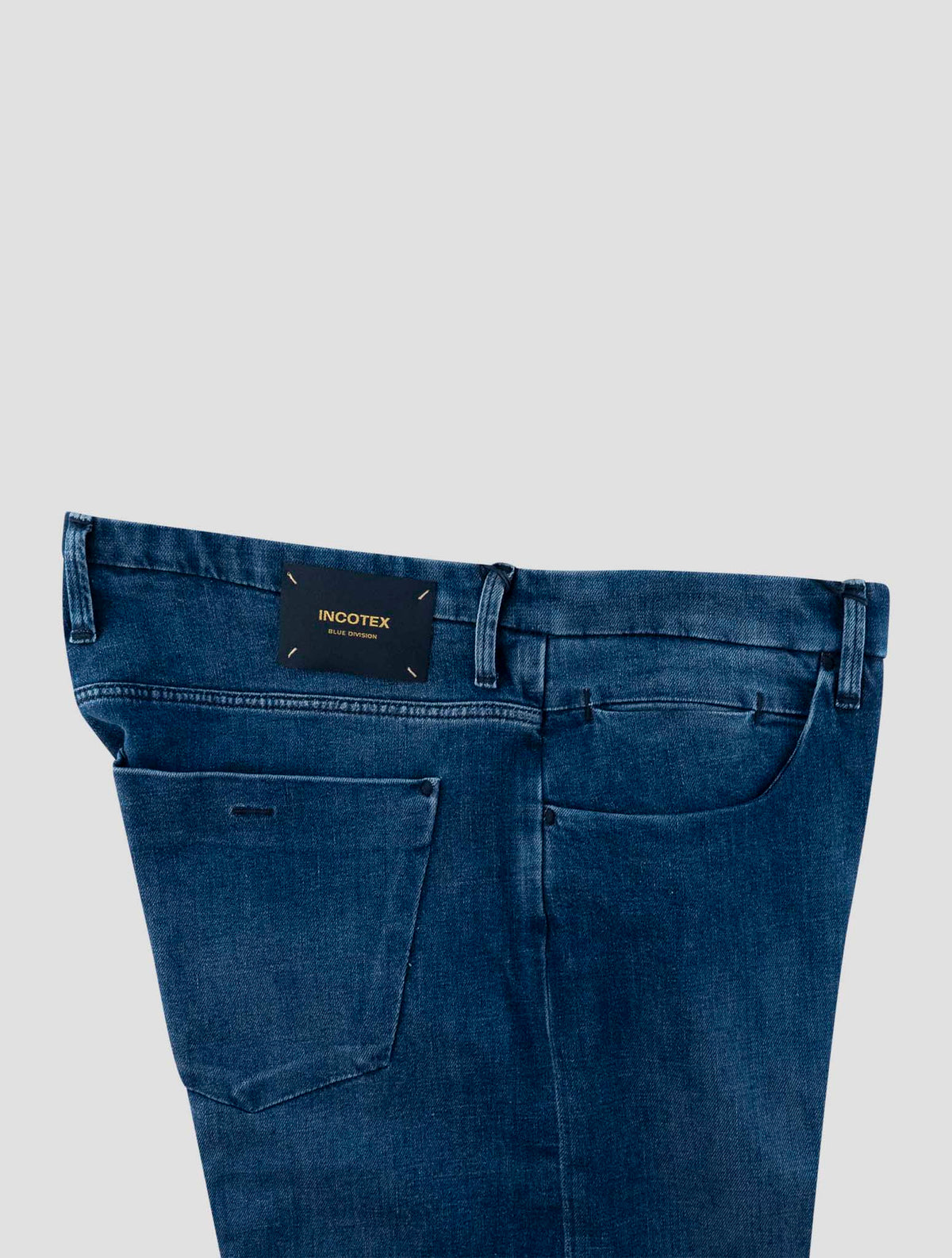 Incotex Blue Cotton Lyocell Els Ea Jeans 3