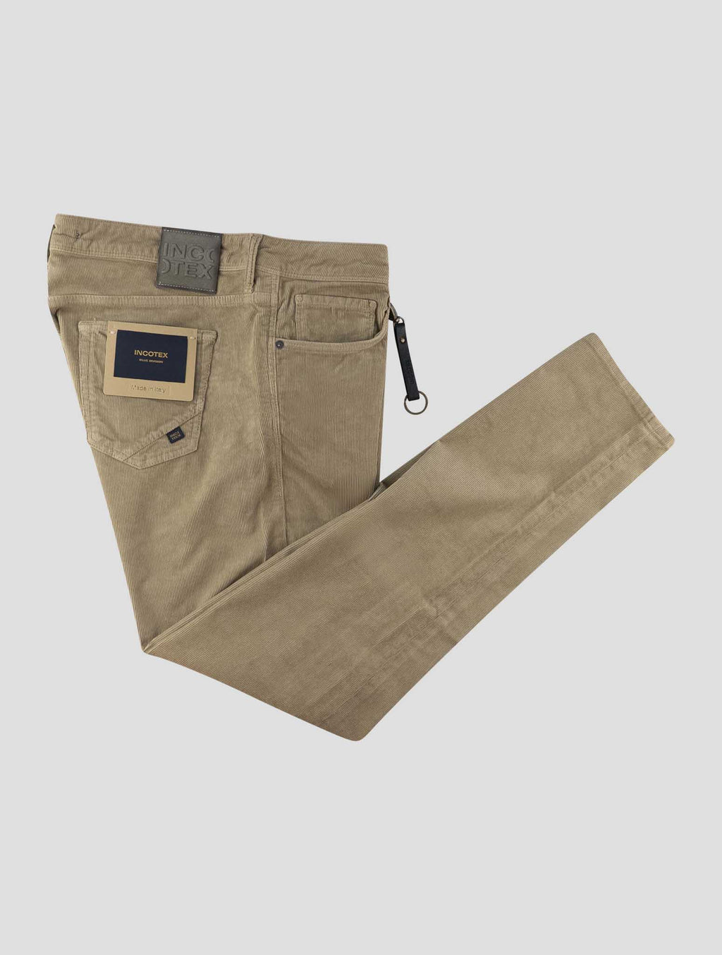 Incotex Beige Cotton Ea Jeans 1
