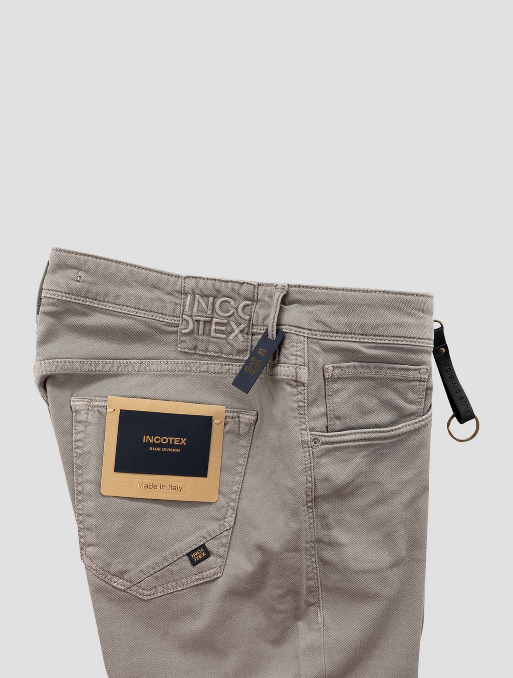 Incotex Gray Cotton Lyocell Ea Jeans 3