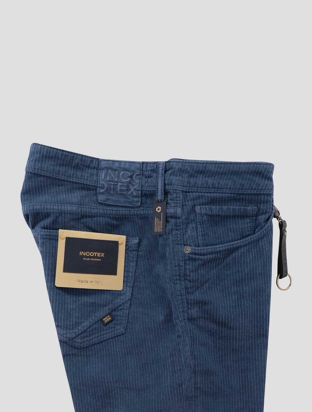 Incotex Blue Cotton Ea Velvet Jeans 3