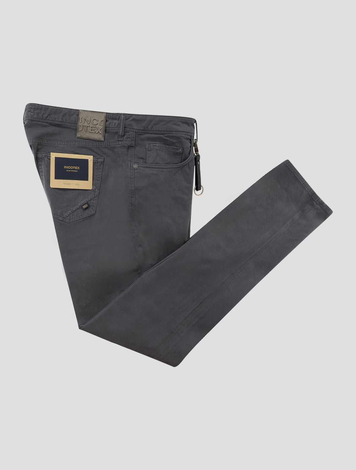 Incotex Gray Modal Cotton Ea Jeans 1