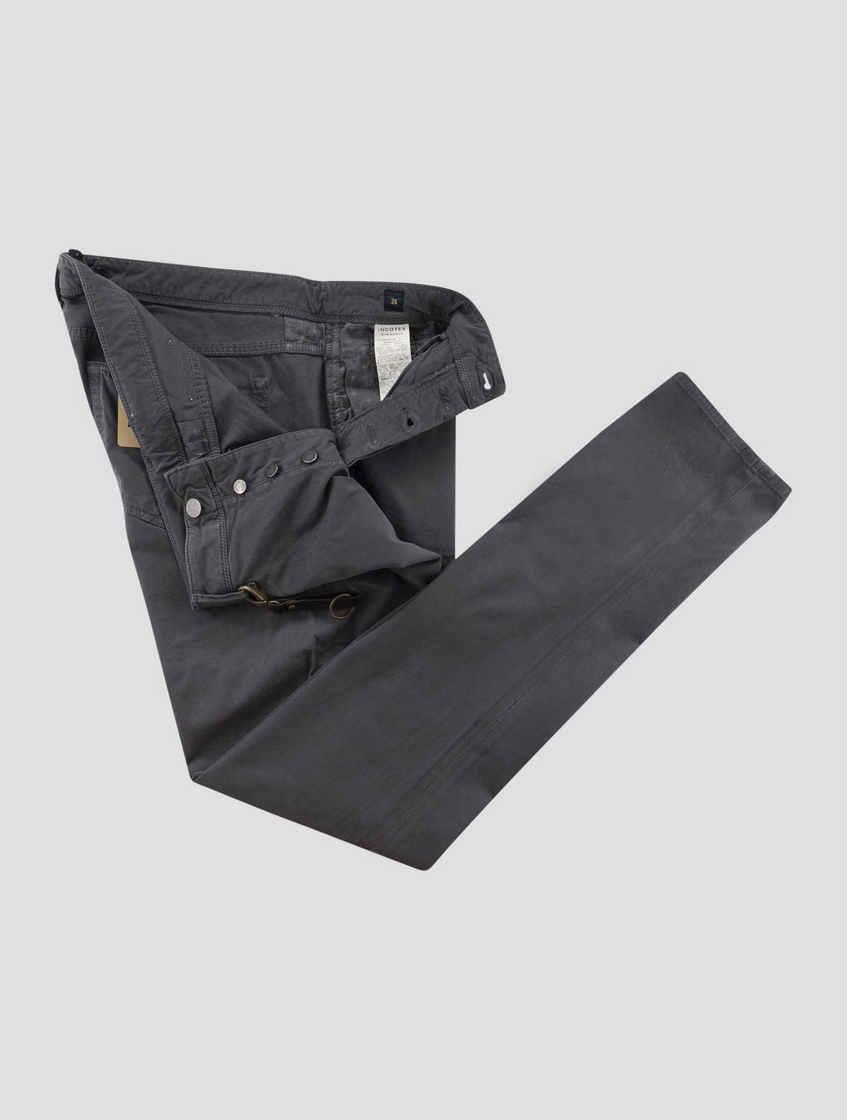Incotex Gray Modal Cotton Ea Jeans 2