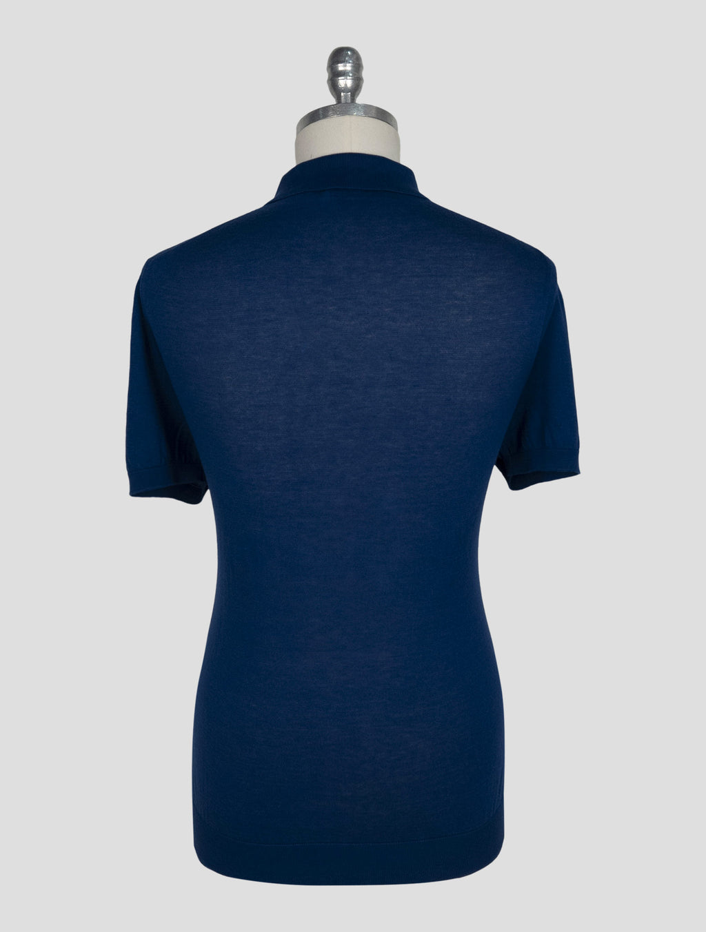 Kiton Blue Cotton Polo 3