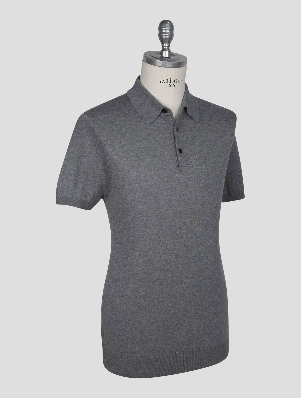 Kiton Gray Cotton Polo 2