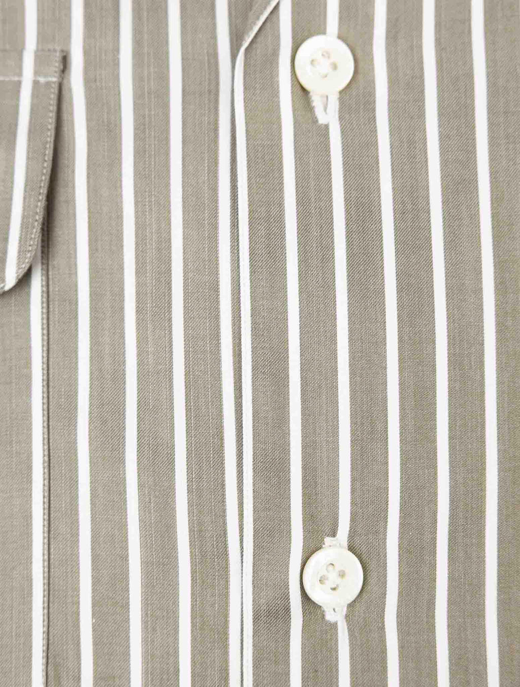 Isaia Green White Cotton Short Sleeve shirt 4