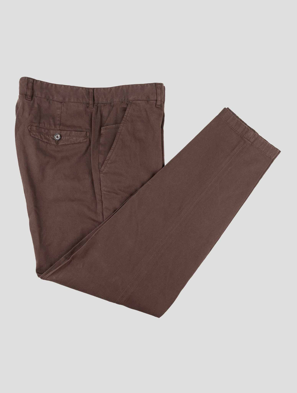 Isaia Brown Cotton Cashmere Ea Pants 1