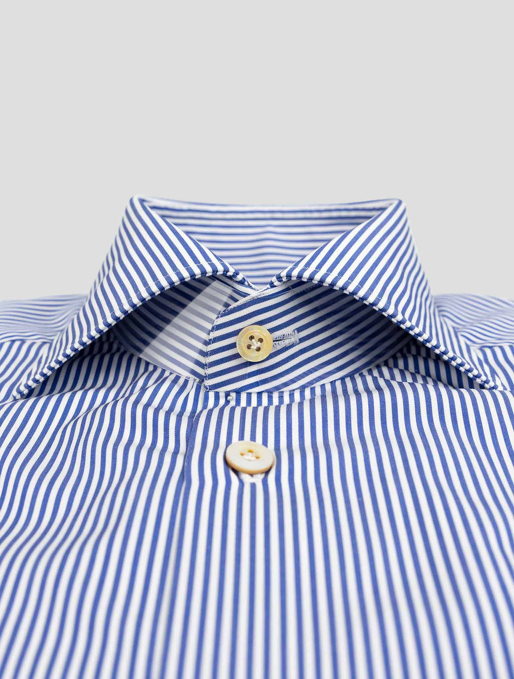 Kiton Blue White Cotton Shirt 2