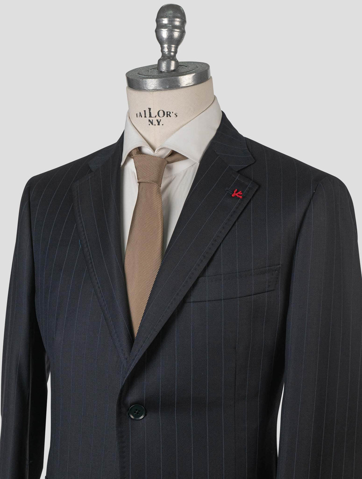 Isaia Blue Wool Suit 6