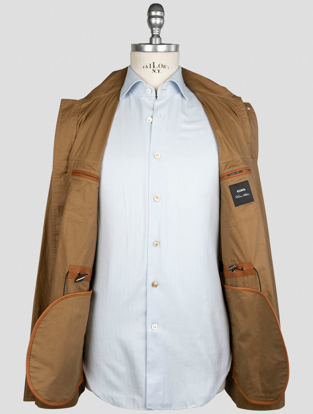 Cesare Attolini Brown Cotton Coat 6